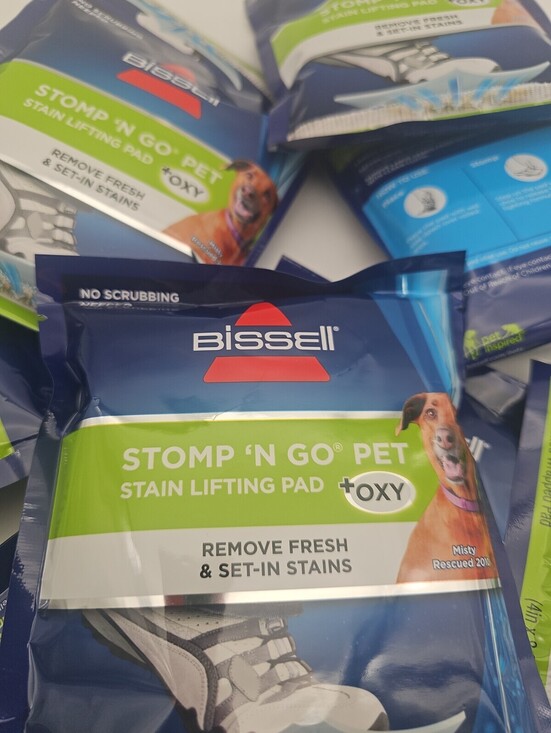 Bissell Other - Bissell Stomp 'N Go Pet Lifting Pads + Oxy Stain Carpet Rug Cleaning, 14 Pk